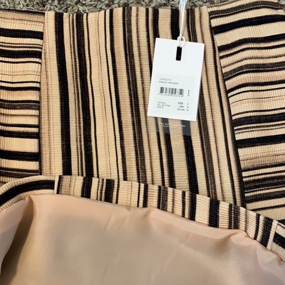 NWT CMEO Collective Making Time Black + Sand Skirt - Picture 8 of 8